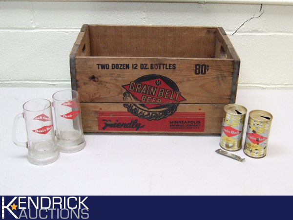 Lot of Vintage Grain Belt Beer Items