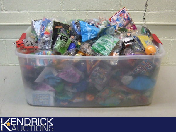Large Tote filled with New Kid Meal Toys