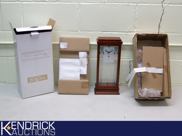 New Bulova Frank Lloyd Wright Mantle Clock