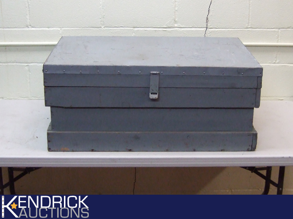 Large Vintage Wood Tool Box