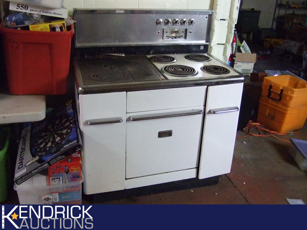 Vintage Monarch Wood Burning Electric Stove