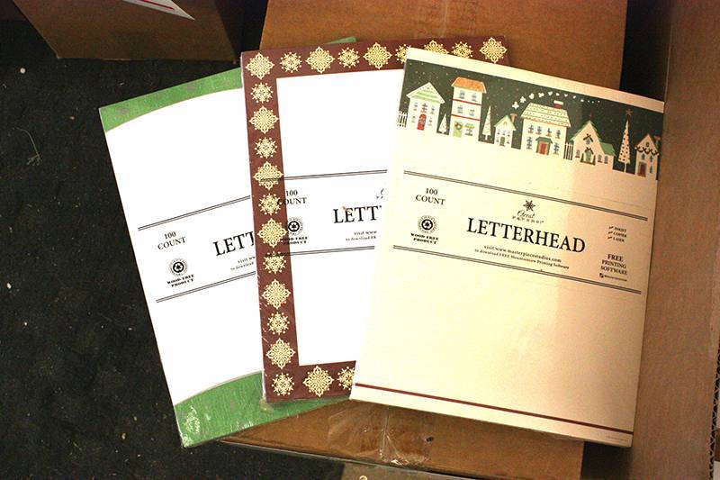 Assorted Christmas Letterhead