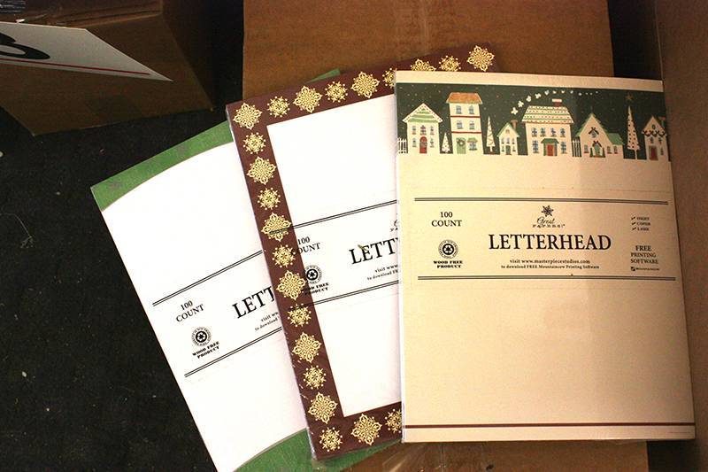 Assorted Christmas Letterhead