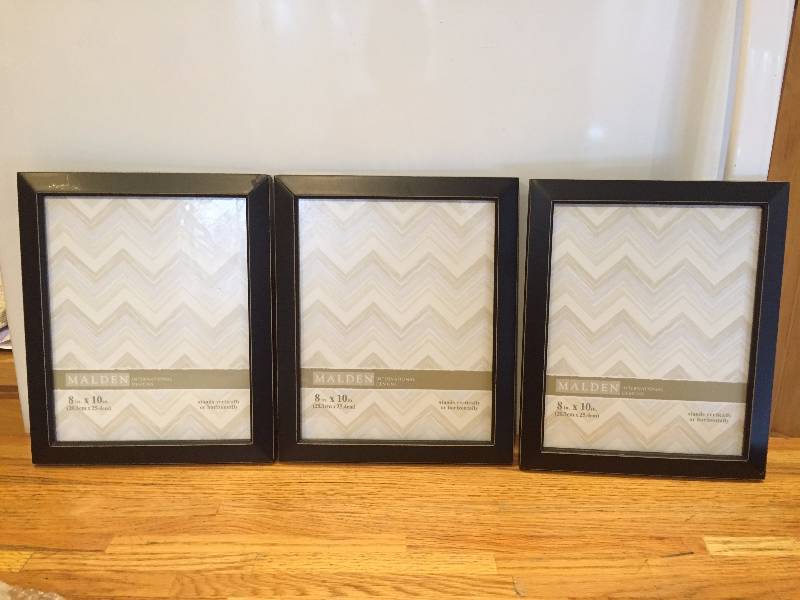 3 8x10 Black Picture Frames