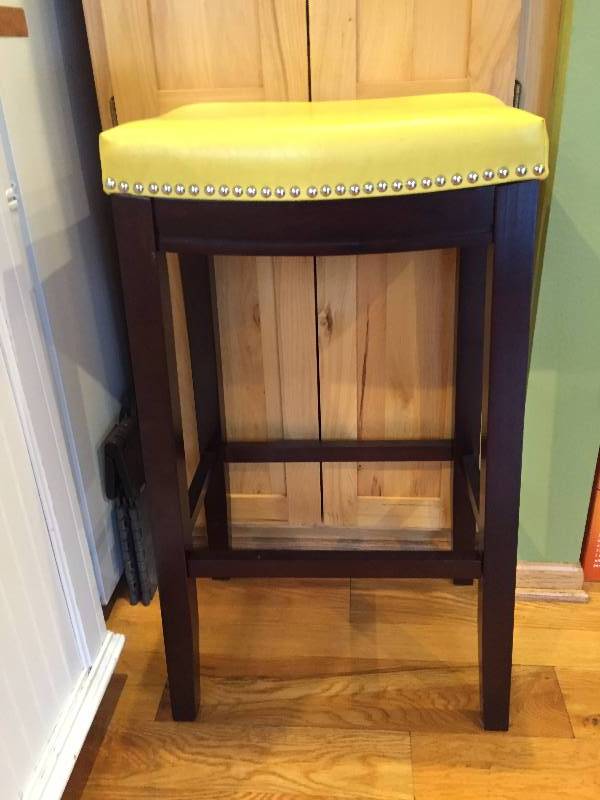 Yellow Top Bar Stool