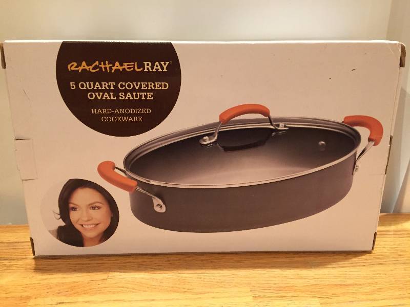 Rachael Ray 5 Qt Covered Oval Saute Pan