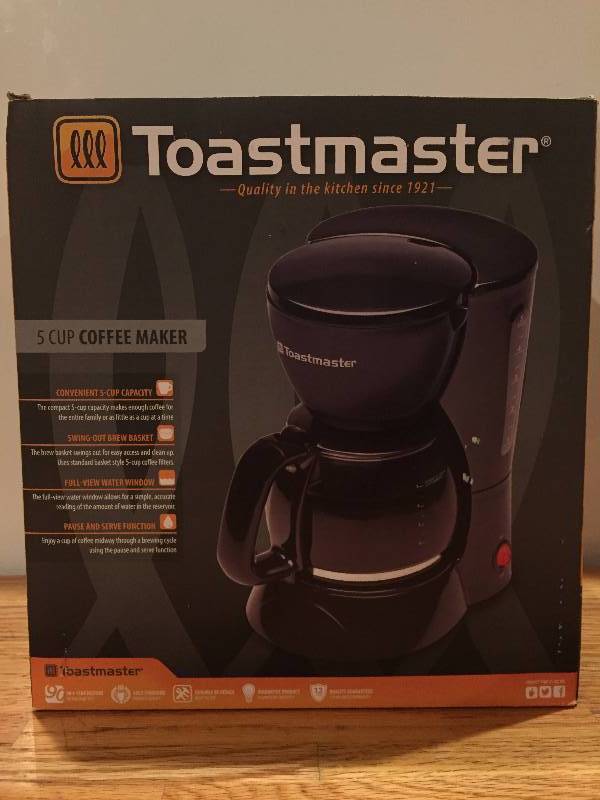 Toastmaster 5 Cup Coffee Maker