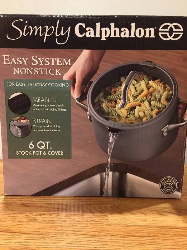 Simply Calphalon 6 Qt Stock Pot & Cover