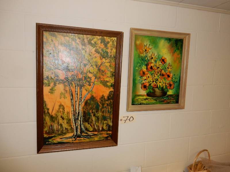 2 Original Art pieces.. Rose Jacques.. 1973 and 1974.. She might be famous�who knows
