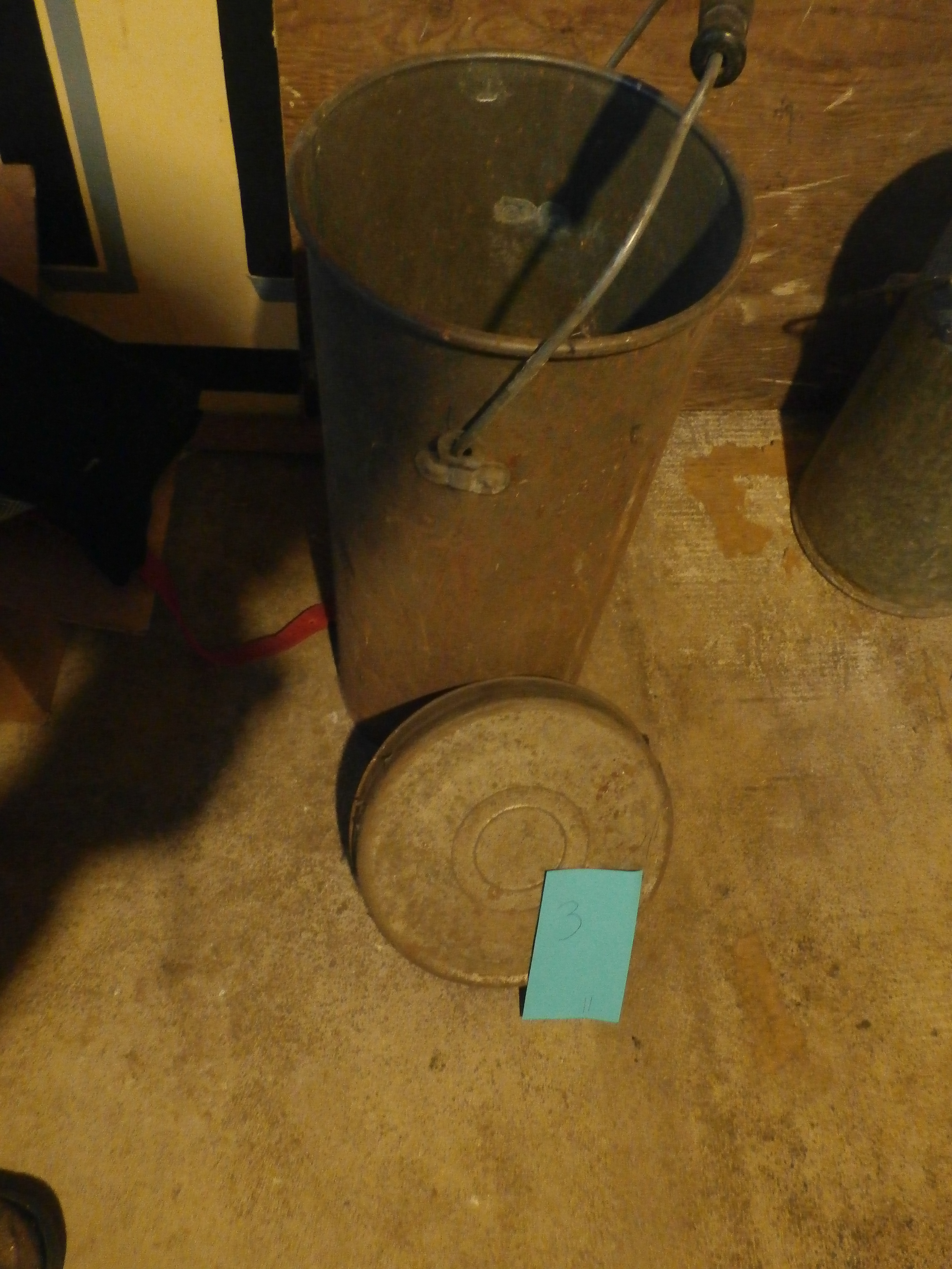 Milk can with lid.