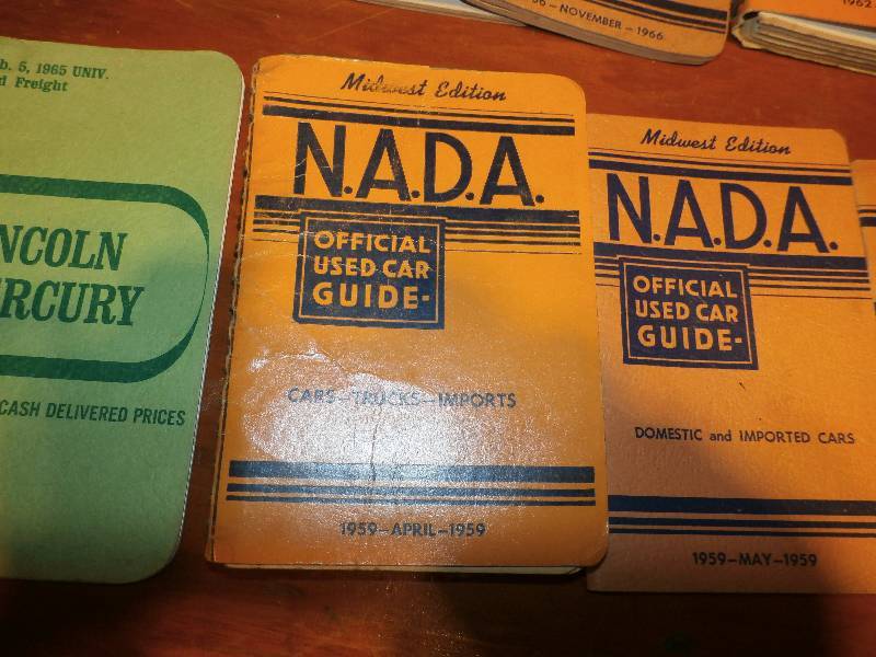 NADA used car guides.