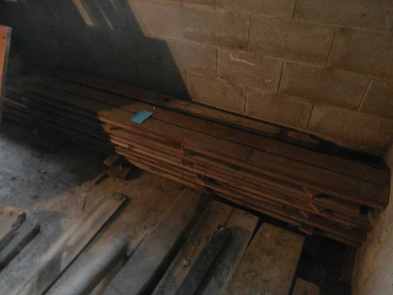 24 - red antique barn wood pieces from 6 to12 ft ea
