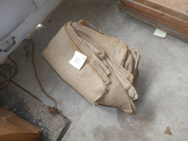 10 burlap gunny sacks