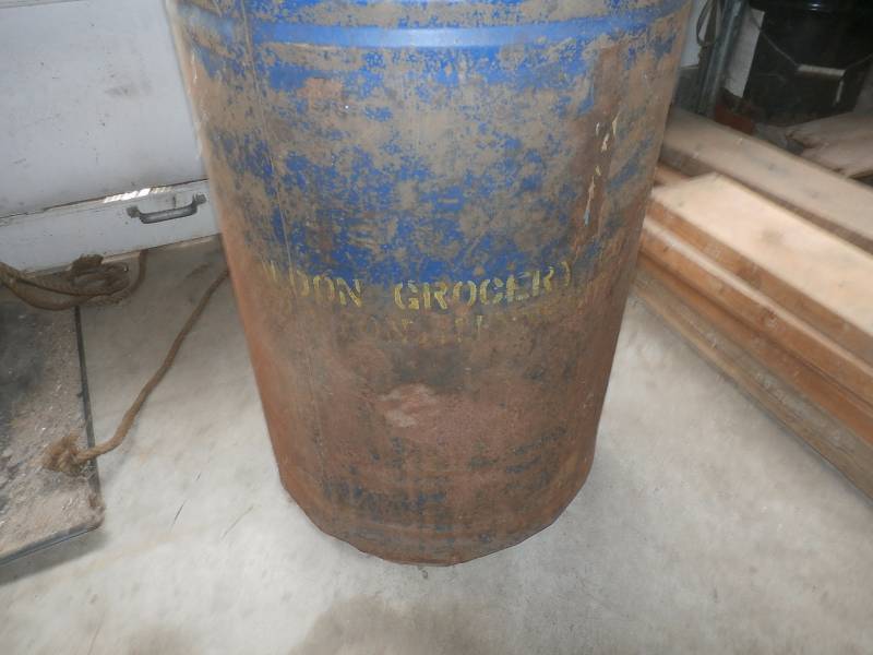 Waldon Grocery Appleton MN  Large Tin Can.