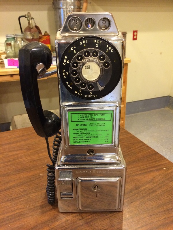 Vintage Coin Operated Telephone