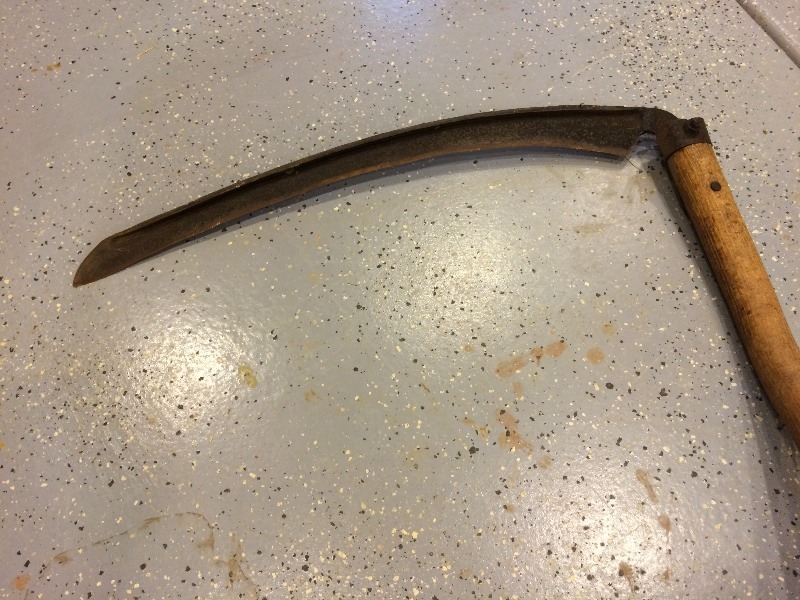 Vintage  Antique - Grain Harvesting Scythe