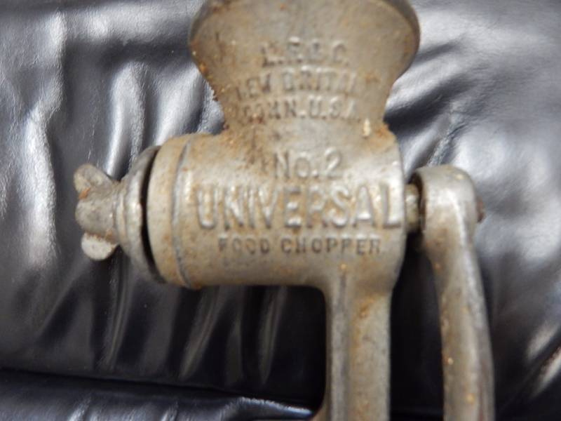 lot 67 image: Universal Meat Grinder, Pat. Date 1899