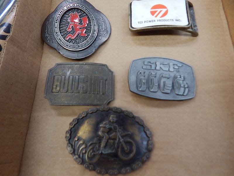 lot 108 image: Collection of Belt Buckles