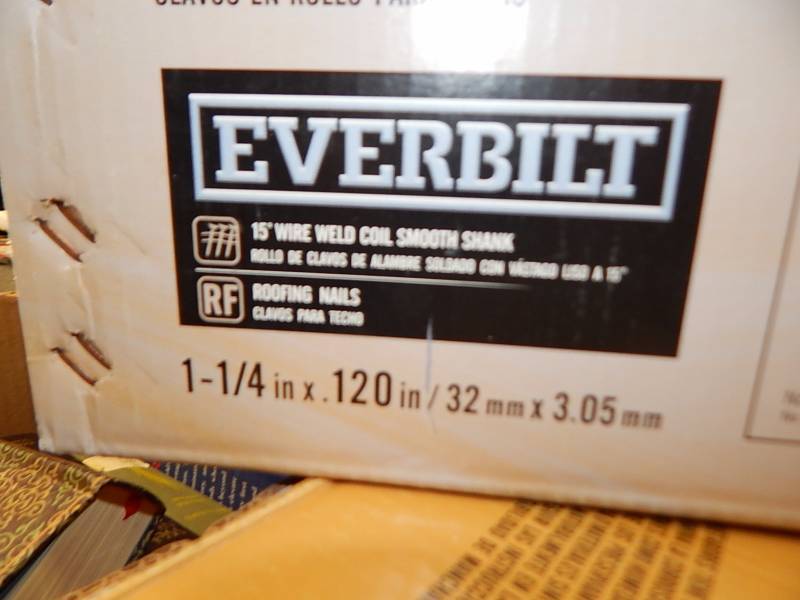 lot 265 image: 3 cases of Coil Roofing Nails