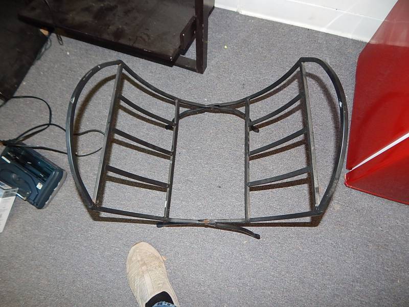 lot 270 image: Wrought Iron Wood holder for Fireplace
