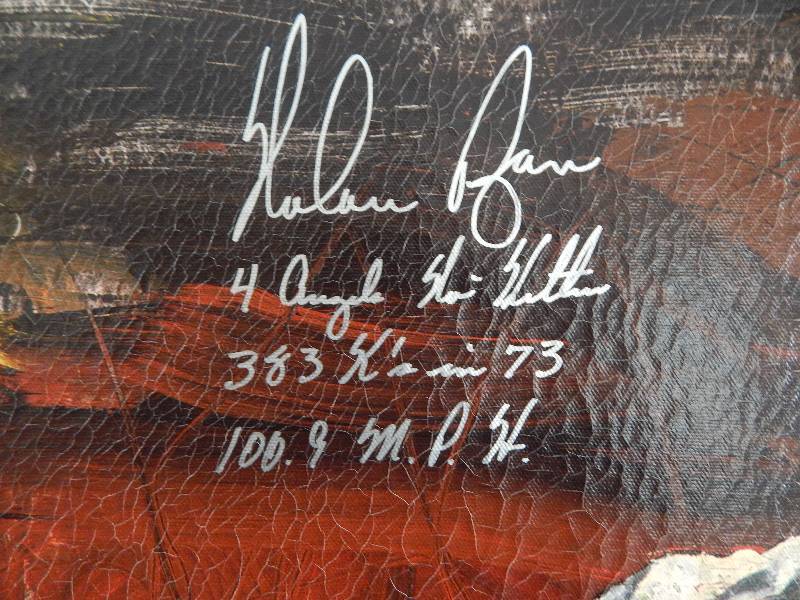 lot 5 image: Signed and Framed Giclee by Stephen Holland of Nolan Ryan