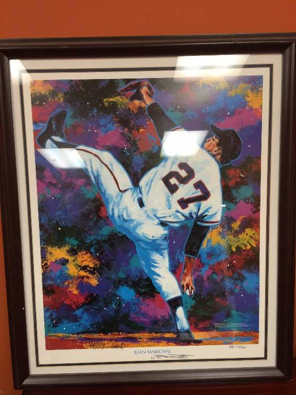 lot 74 image: Artist Proof, of Juan Marichal, by Robert Hurst  # 284500