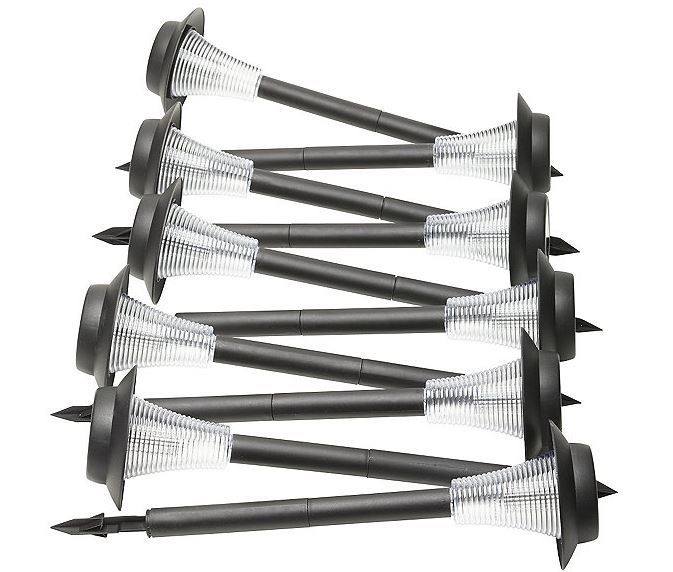alcove Black Solar Pathway Lights - 10pk.