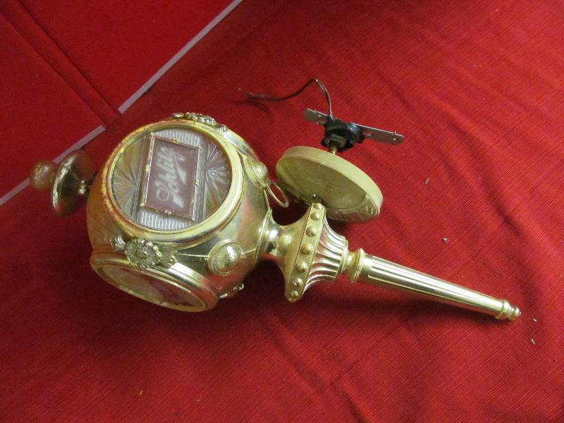 Schlitz beer light fixture