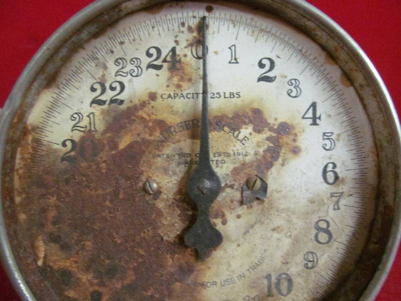 vintage nursery scale