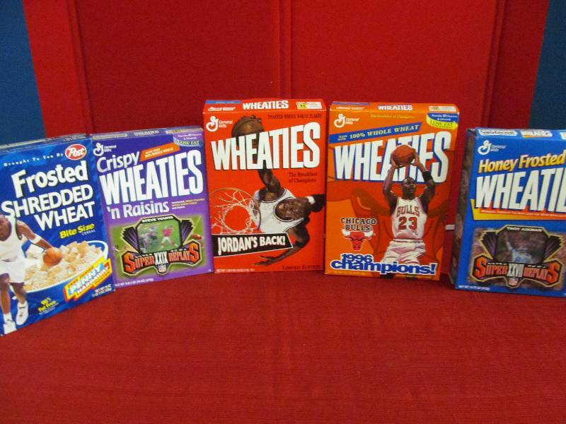 Collectible cereal boxes