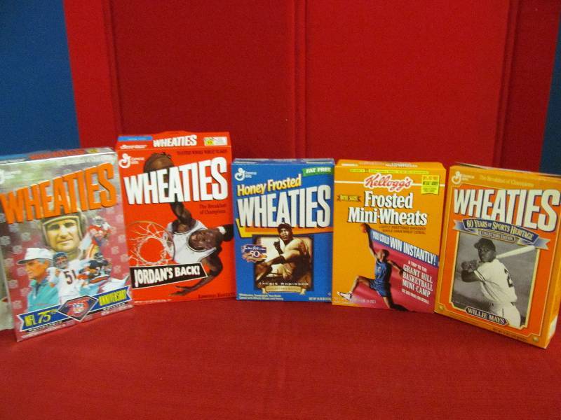 Collectible cereal boxes