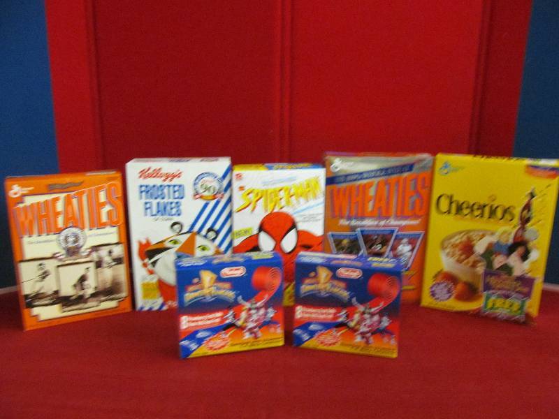 Collectible cereal boxes