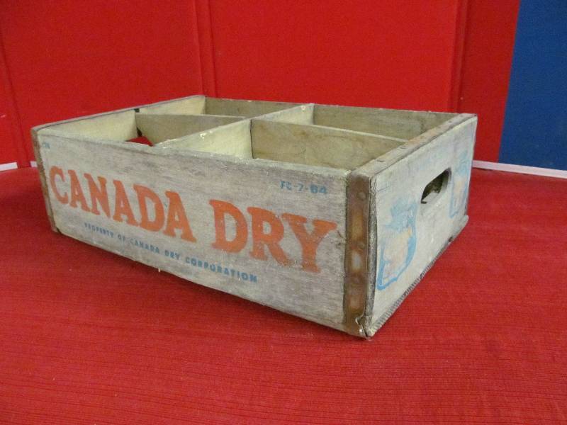 Canada Dry wood crate