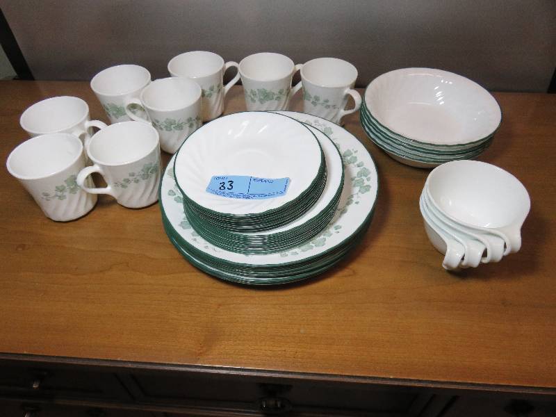 lot 33 image: Corelle By Corning Dinnerware Large Lot