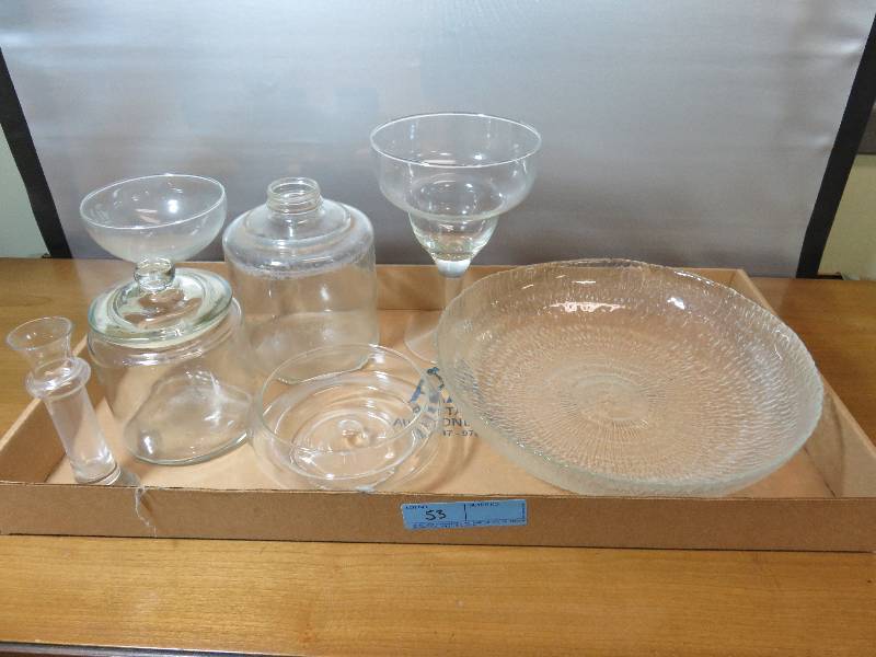 lot 53 image: Assorted Clear Glassware