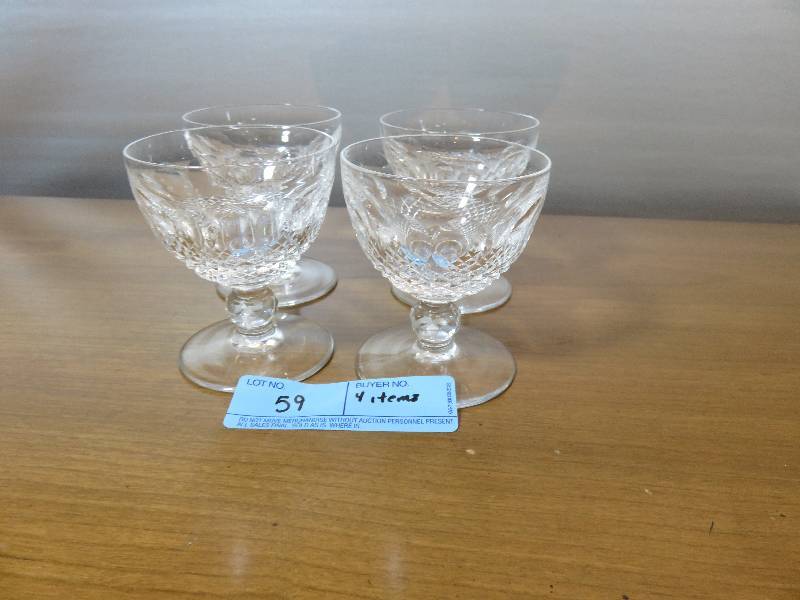 lot 59 image: Waterford Crystal Small Goblets