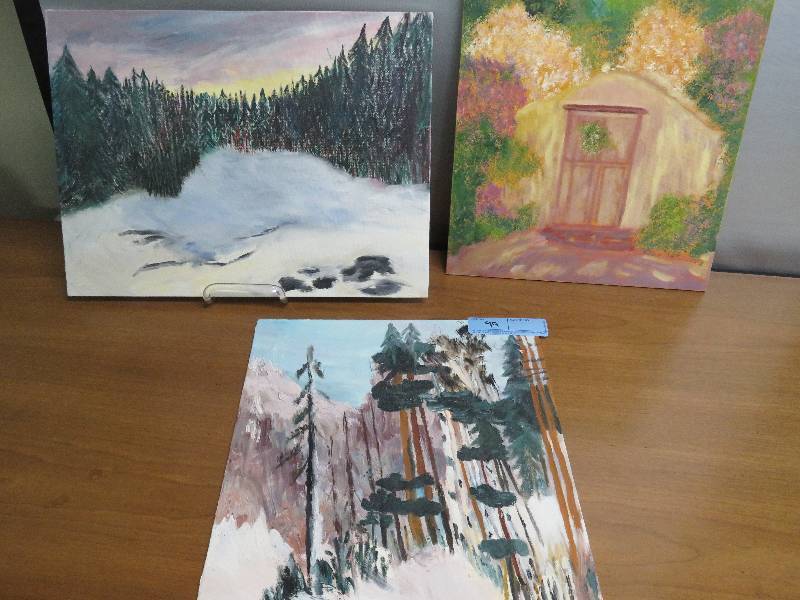 lot 99 image: Lot of 7 Paintings