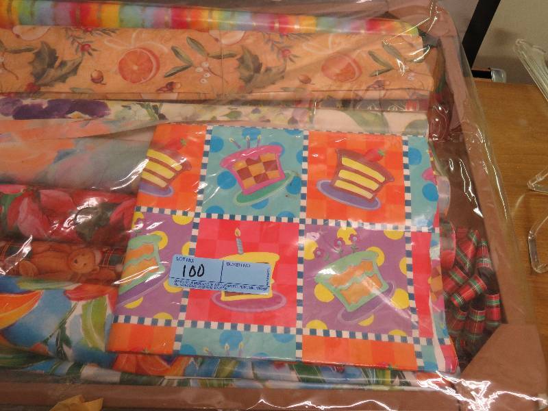 lot 100 image: Large Lot of Wrapping Paper and Bows
