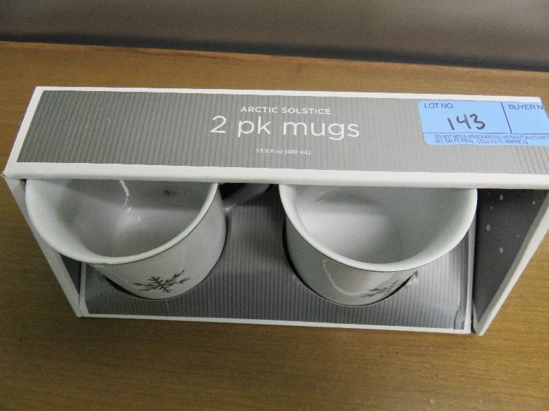 lot 143 image: Set of 2 Artic Solstice Mugs