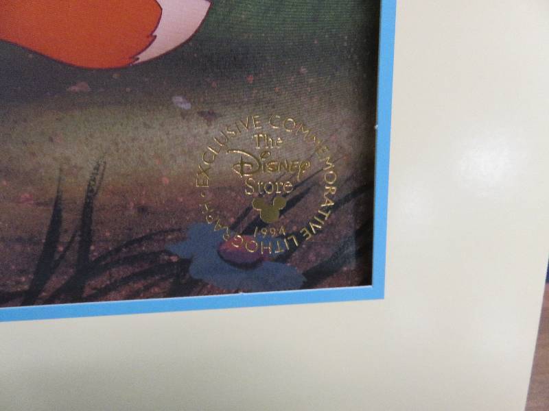lot 173 image: 1994 Walt Disneys The Fox and The Hound Exclusive Commemorative Lithograph