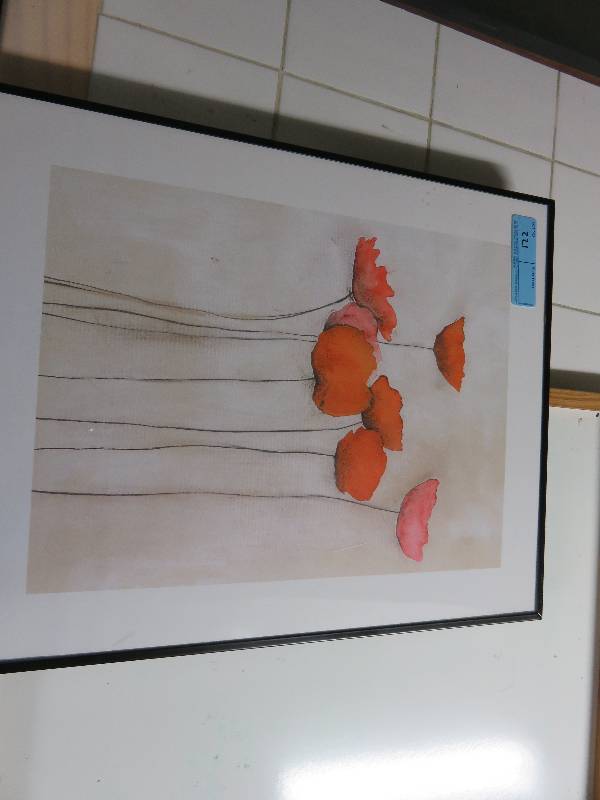 lot 221 image: Dry erase Board and Ikea picture