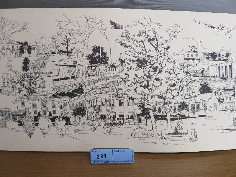 lot 234 image: Ink Print by George Becker 1969 (3 copies)