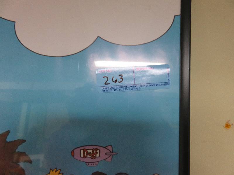 lot 263 image: The Simpsons Yellow Album Framed Poster