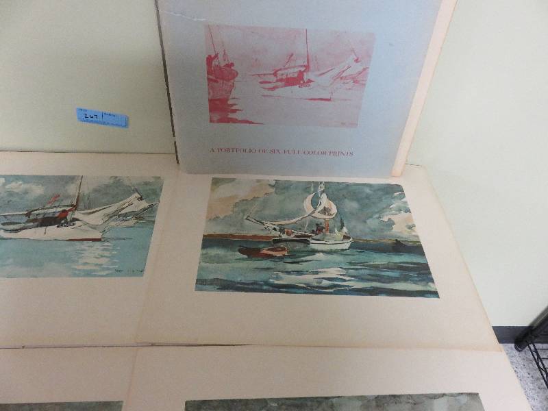 lot 267 image: Set of 6 Water Colors by Winslow Homer