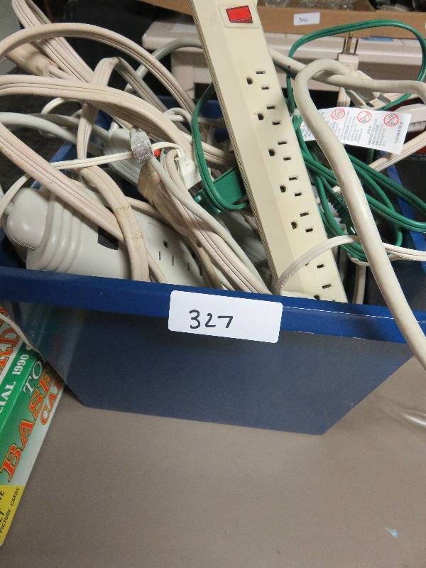 lot 327 image: Large Lot of Extension Cords & Power Strips