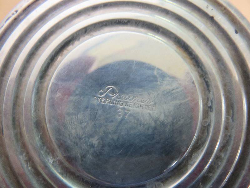 lot 336 image: Sterling Silver Berry Dish & Plate