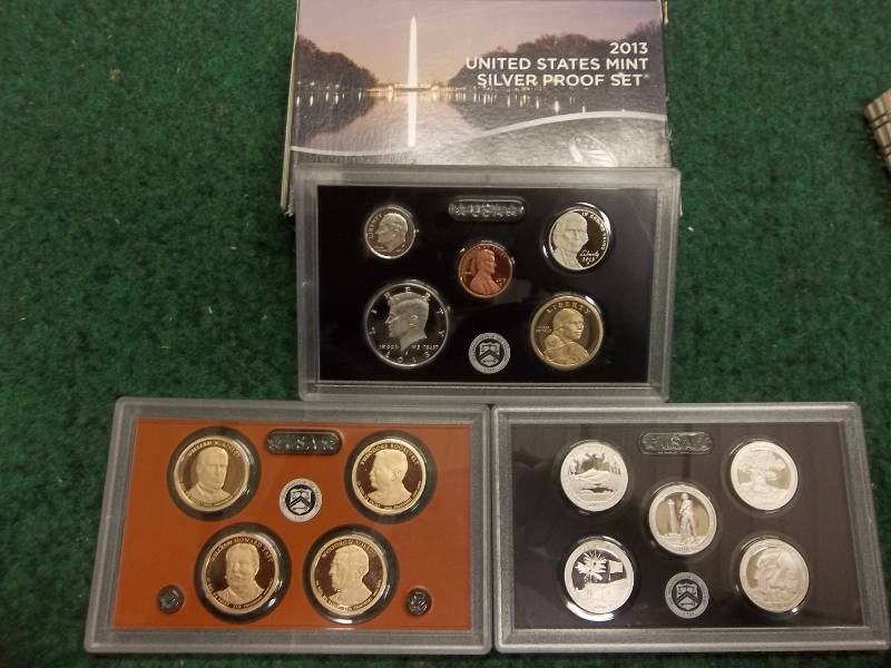 2013 US Proof Set With Presidential Dollars & State Quarters