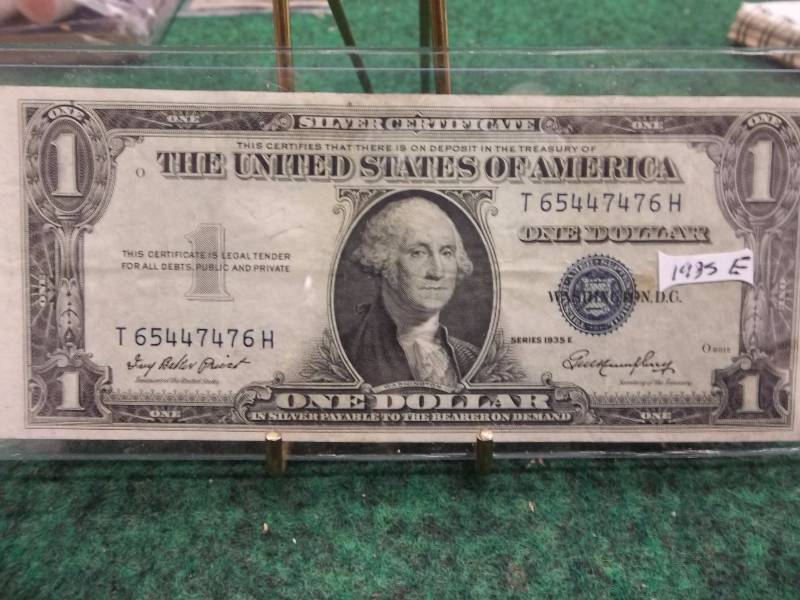 US $1 Silver Certificate Series 1935 E