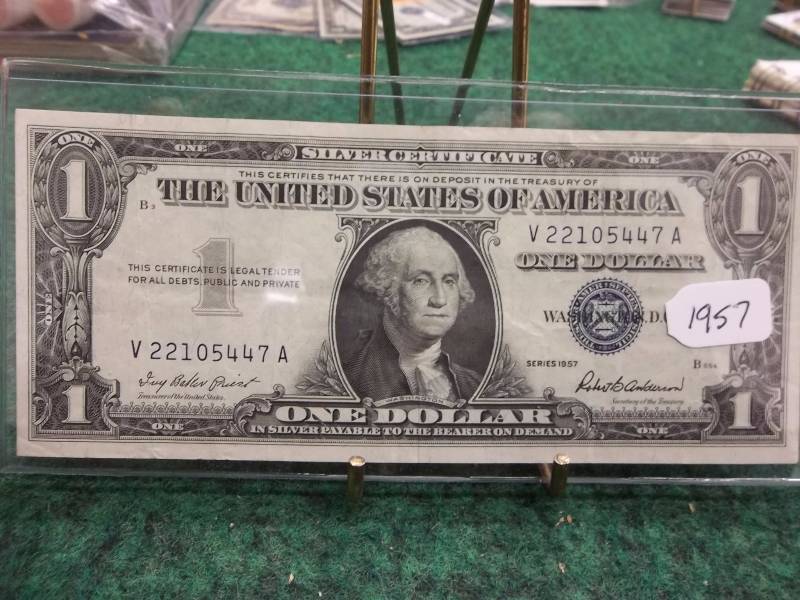 US $1 silver Certificate Series 1957
