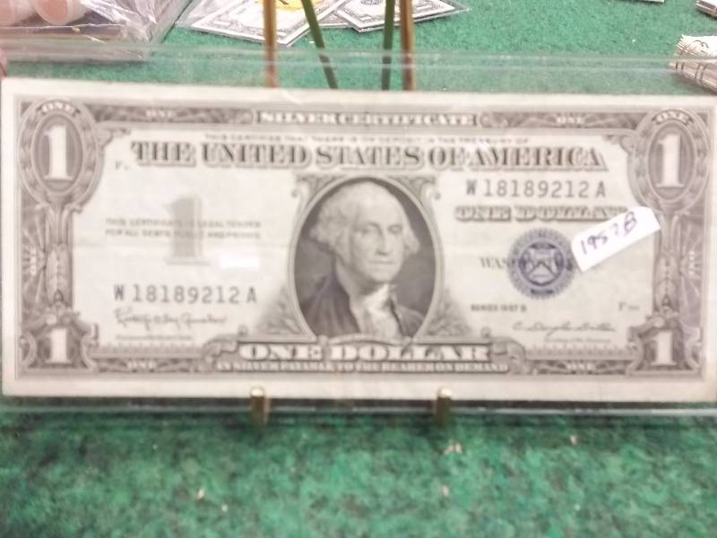 US $1 silver Certificate Series 1957 B